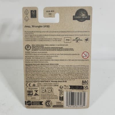 Matchbox Jurassic World Jeep Wrangler #18 Car 1/64 Toy Vehicle NEW - Thumbnail 5