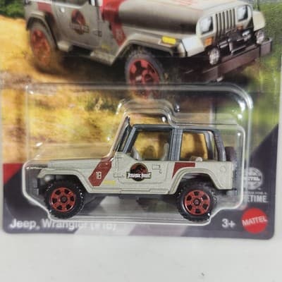 Matchbox Jurassic World Jeep Wrangler #18 Car 1/64 Toy Vehicle NEW - Thumbnail 2