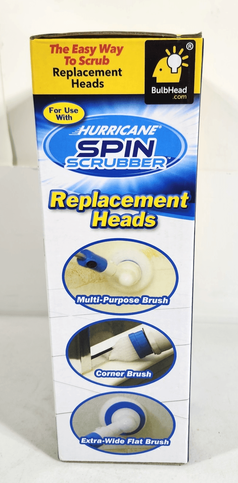 Hurricane Spin Scrubber Replacement HEADS 3 Scrubbing Brushes Heads Only - Thumbnail 2