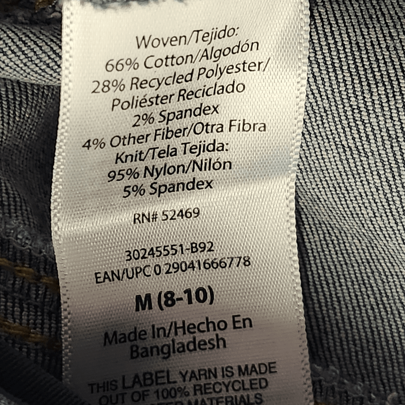 Time & Tru Women's M Maternity Jeans Straight Leg Blue Denim Stretch Pants NEW - Thumbnail 9