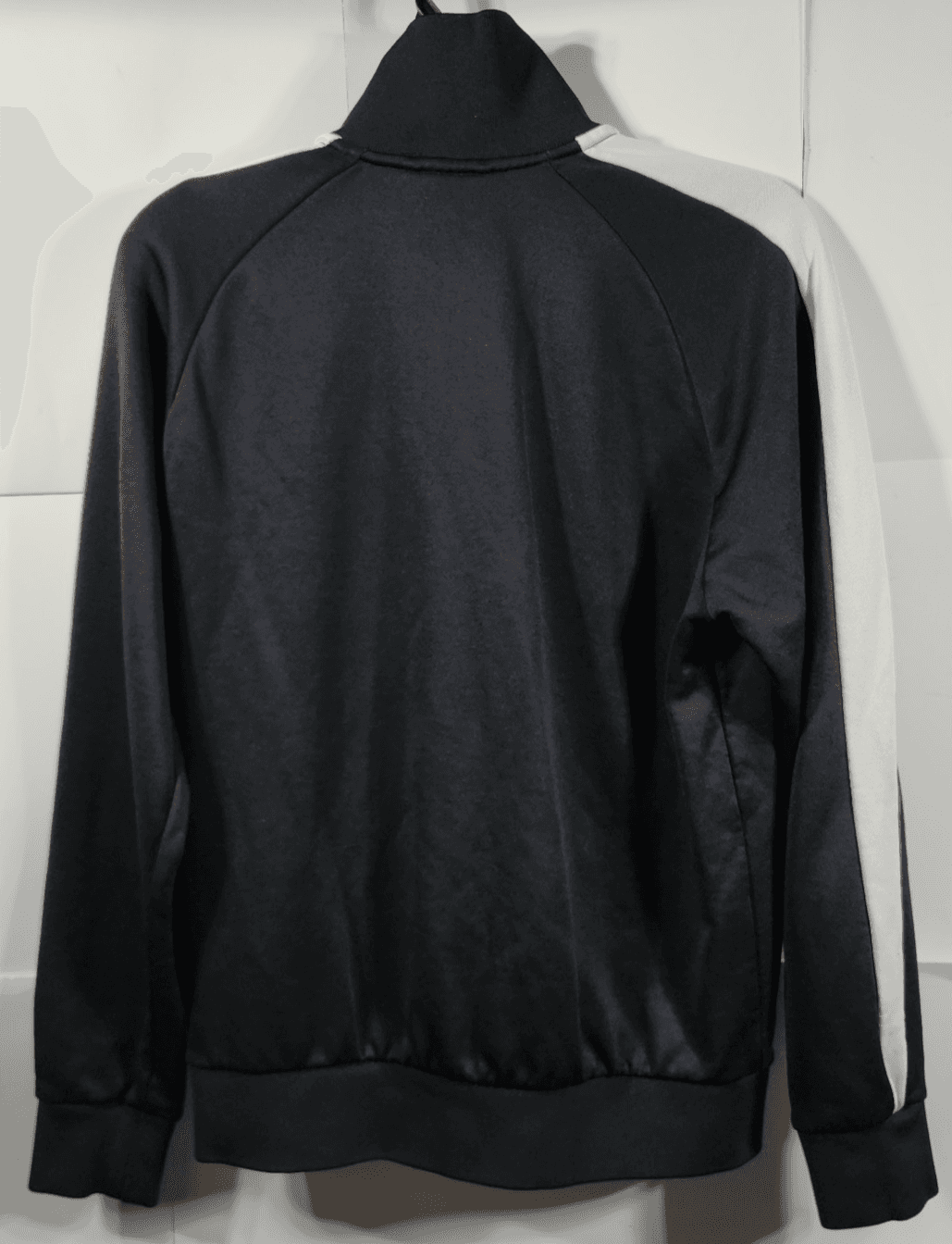PUMA Mens Small Track Jacket Black White Full Zip Long Sleeve With Pockets - Thumbnail 6
