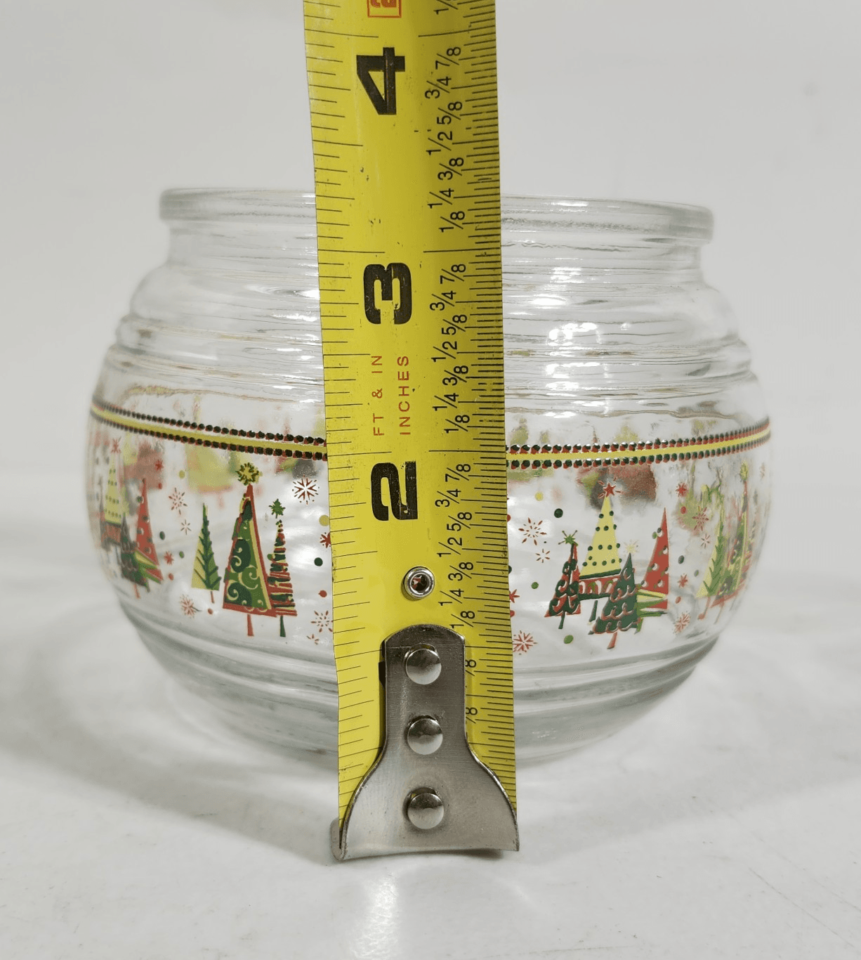 Greenbrier 4in Round Glass Christmas Trees Candy Jar W/ Sealable Lid - Thumbnail 9