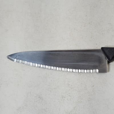 Vintage Serrated Kitchen Knife Surgical Stainless Steel Blade USA 13" - Thumbnail 3