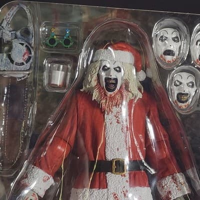 NECA Ultimate Art the Clown Terrifier 3 AF Bloody Santa Suit Walmart Exclusive - Thumbnail 2