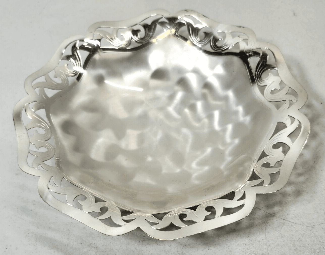 Vintage WMF Ikora Silver Plated Bowl Candy Dish Made In Germany Home Decor - Thumbnail 2