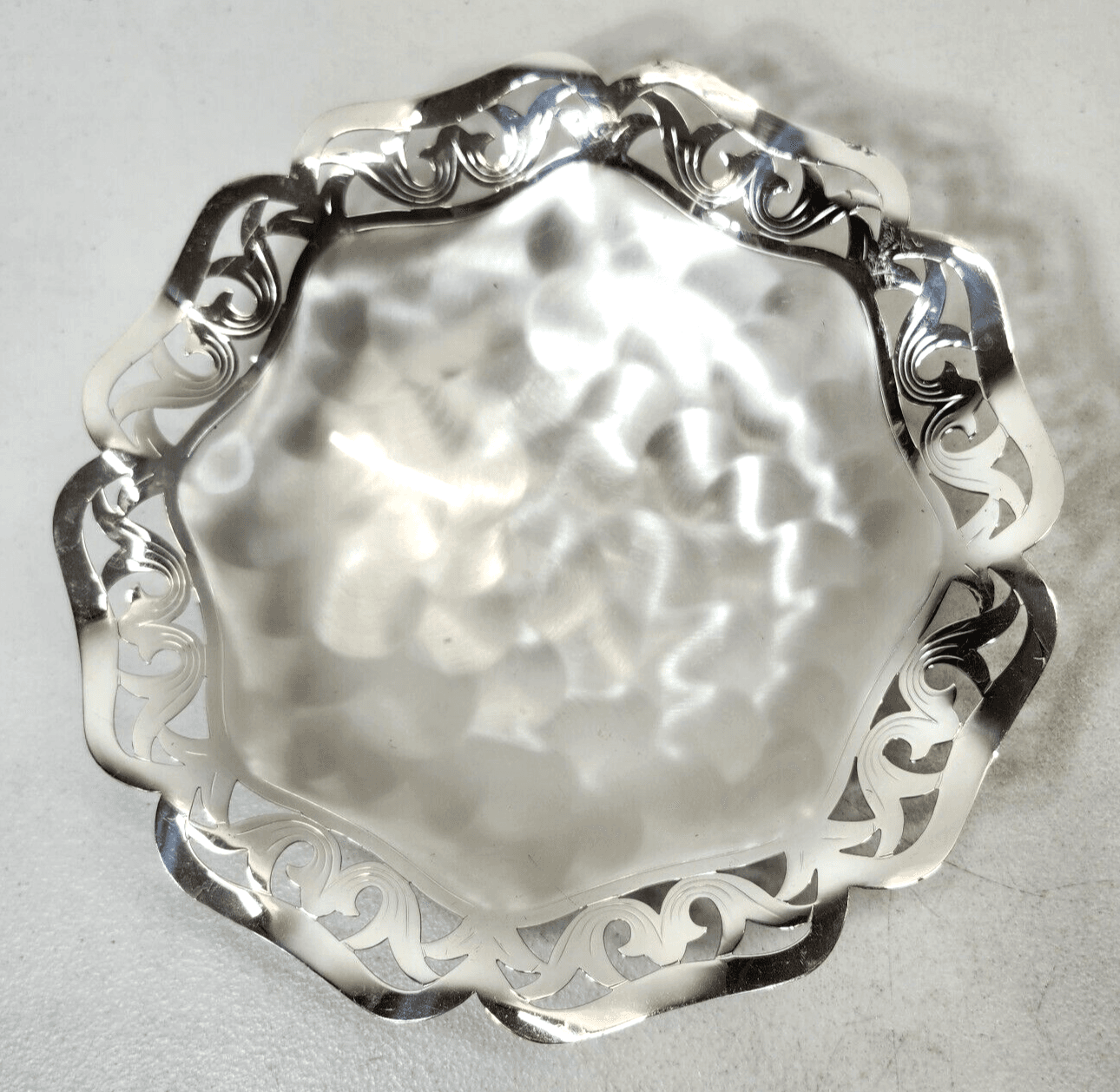Vintage WMF Ikora Silver Plated Bowl Candy Dish Made In Germany Home Decor - Thumbnail 3