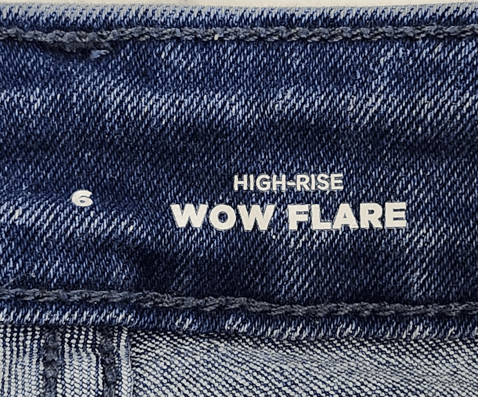 Old Navy Wow Flare Jeans Women's 6 Blue Denim High Rise Stretch - Thumbnail 8