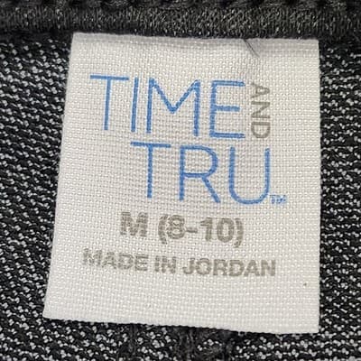 Time and Tru M High Rise Jeggings Gray Denim Skinny Jeans Stretch Work Casual - Thumbnail 7