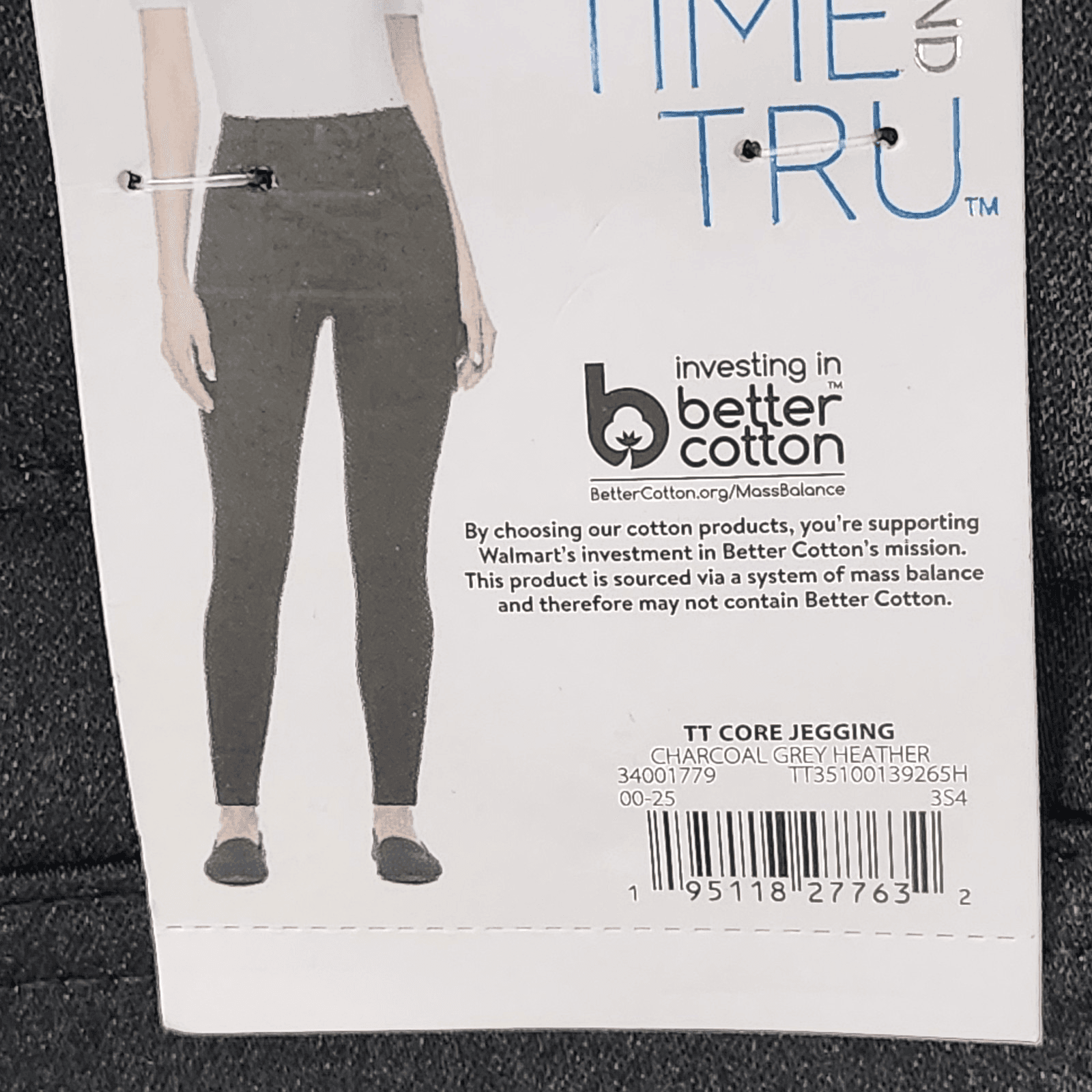 Time and Tru M High Rise Jeggings Gray Denim Skinny Jeans Stretch Work Casual - Thumbnail 8