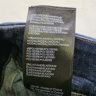 Liverpool Jeans Womens 8/29 Blue Denim The Ankle Skinny Pull On Pants Dark Wash - Thumbnail 11