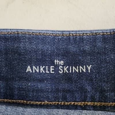 Liverpool Jeans Womens 8/29 Blue Denim The Ankle Skinny Pull On Pants Dark Wash - Thumbnail 9