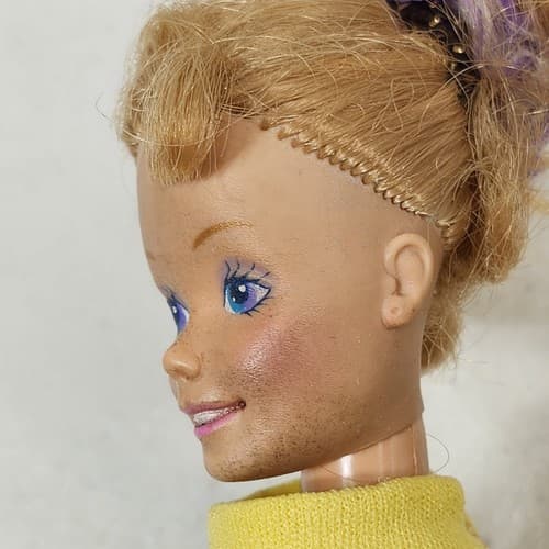 Vintage Twist & Turn Barbie Doll 1966 Mattel Blonde Hair Blue Eyes Kids Toy - Thumbnail 14