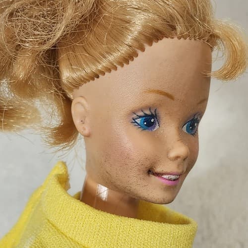 Vintage Twist & Turn Barbie Doll 1966 Mattel Blonde Hair Blue Eyes Kids Toy - Thumbnail 13