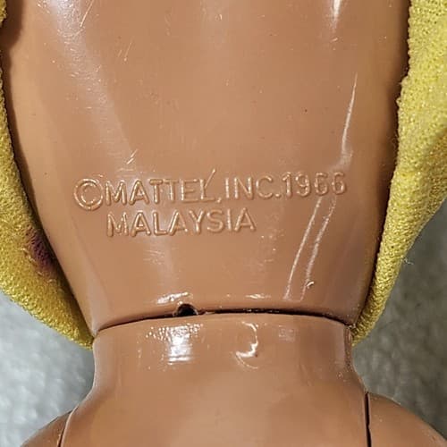 Vintage Twist & Turn Barbie Doll 1966 Mattel Blonde Hair Blue Eyes Kids Toy - Thumbnail 2