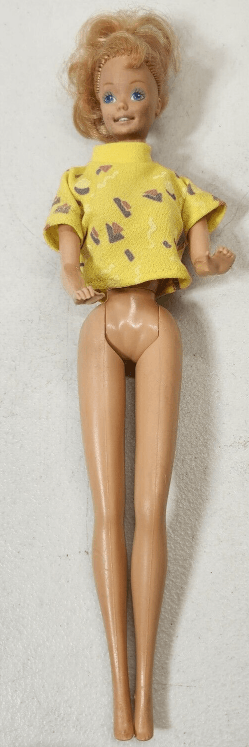 Vintage Twist & Turn Barbie Doll 1966 Mattel Blonde Hair Blue Eyes Kids Toy - Thumbnail 5