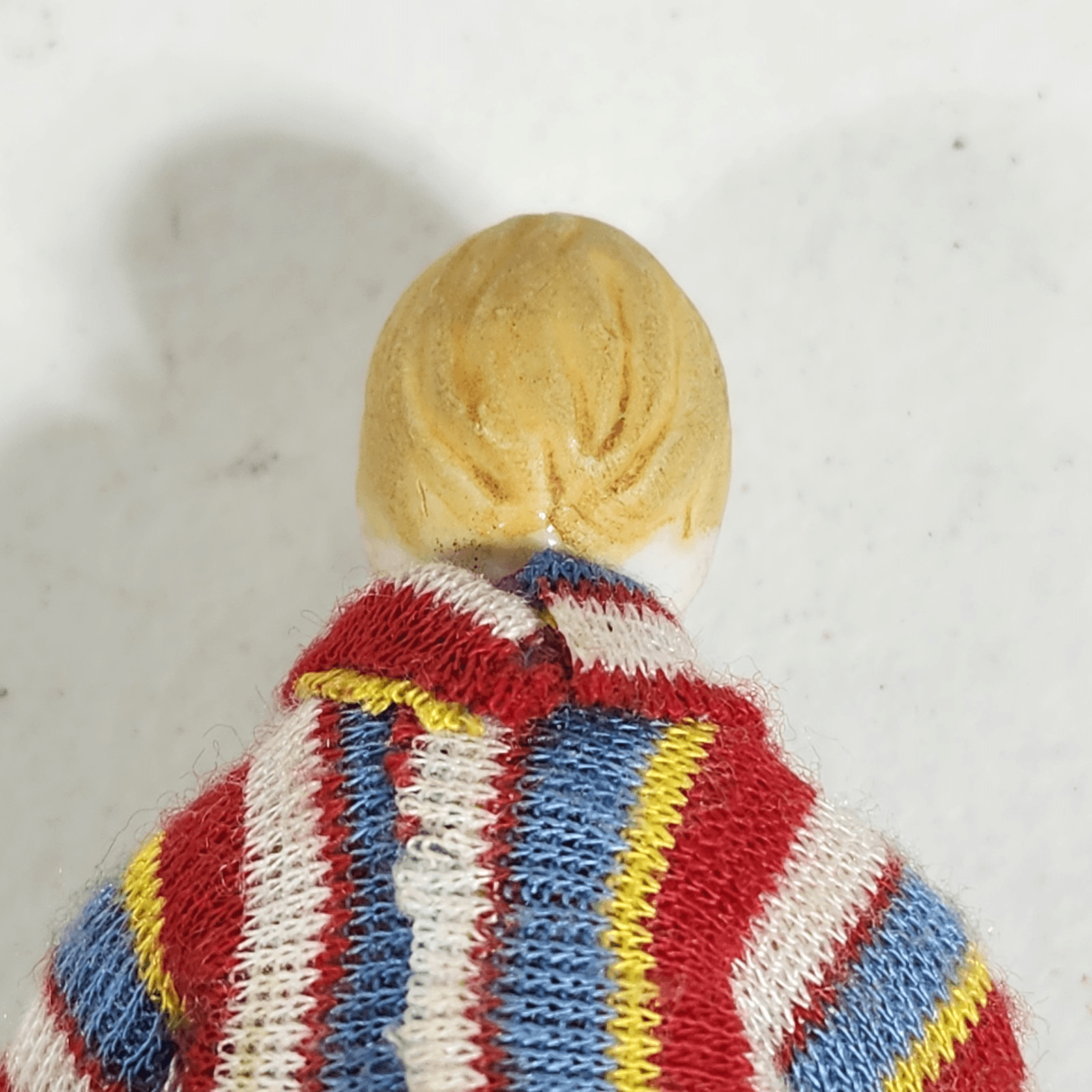 Vintage Dollhouse Erna Meyer Stockinette Boy Child Doll Germany 4" - Thumbnail 8