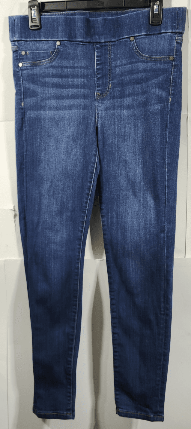 Liverpool Jeans Womens 8/29 Blue Denim The Ankle Skinny Pull On Pants Dark Wash - Thumbnail 5