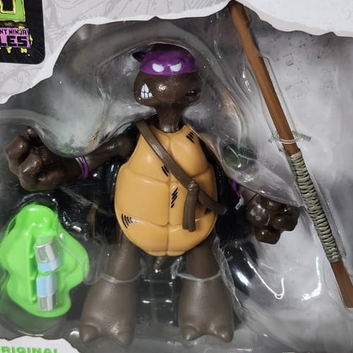 TMNT Original Sketch Donatello Action Figure Toy 40th Anniversary Playmates NEW - Thumbnail 2