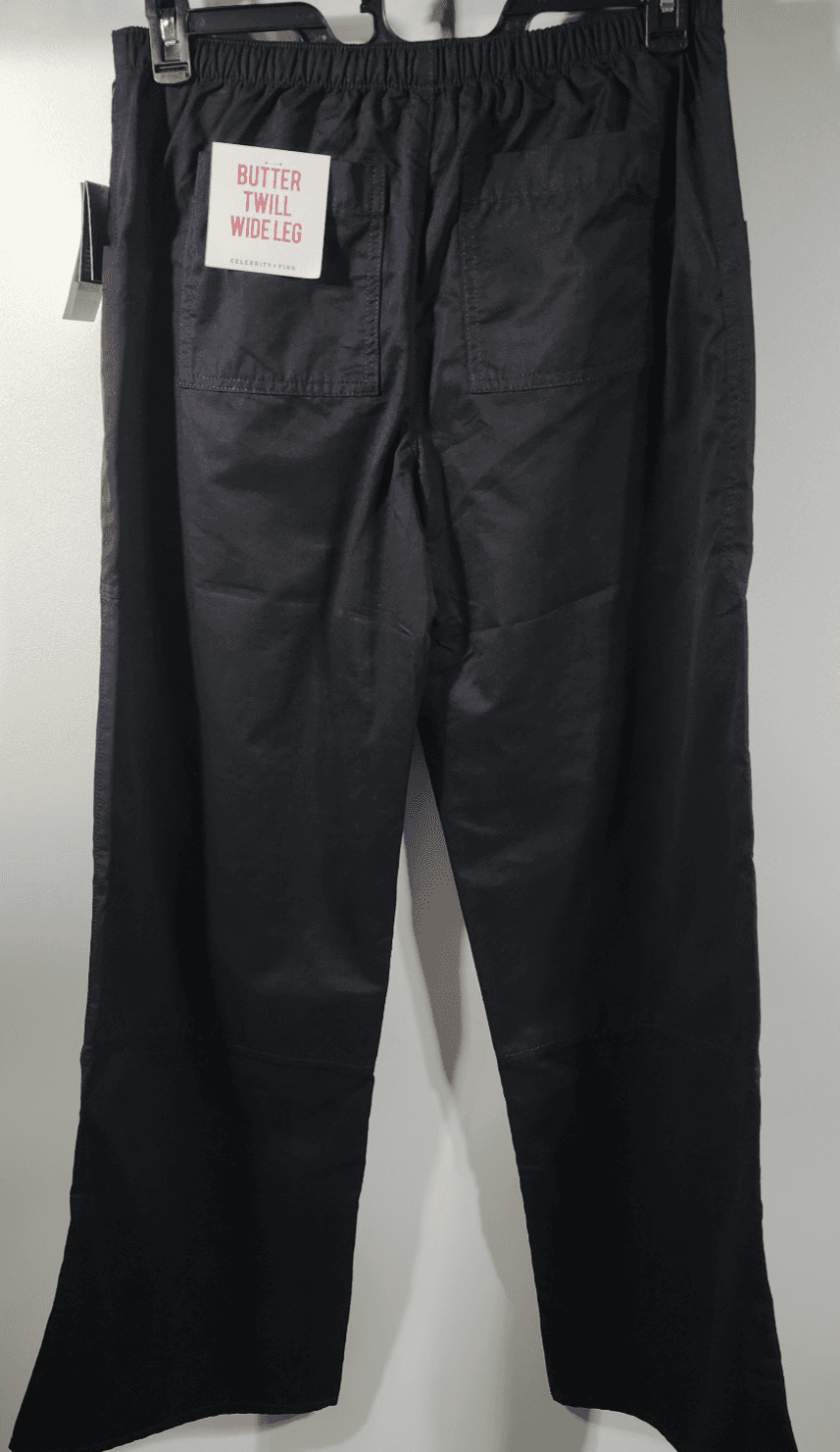 Celebrity Pink Butter Twill Wide Leg Pants Black Size Medium NEW - Thumbnail 4