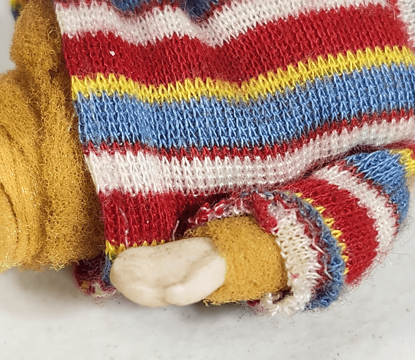 Vintage Dollhouse Erna Meyer Stockinette Boy Child Doll Germany 4" - Thumbnail 6