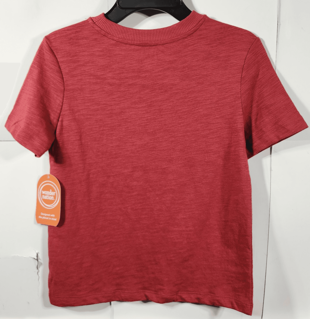 Wonder Nation Boys Short Sleeve T-Shirt Size 7 Red Keep It Fun Graphic NEW - Thumbnail 6