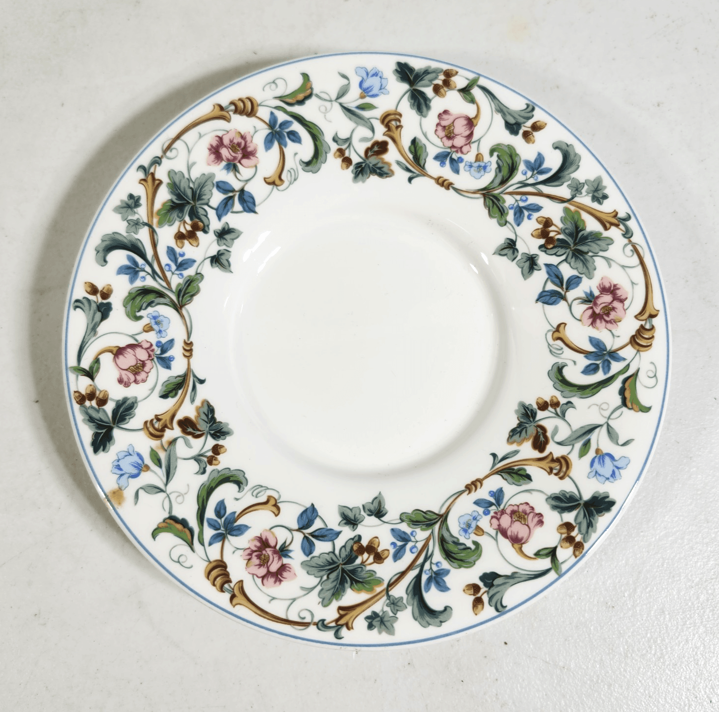 Mikasa Maxima Laureate Floral Saucer Plates 6.25" Japan Set Of 4 - Thumbnail 3