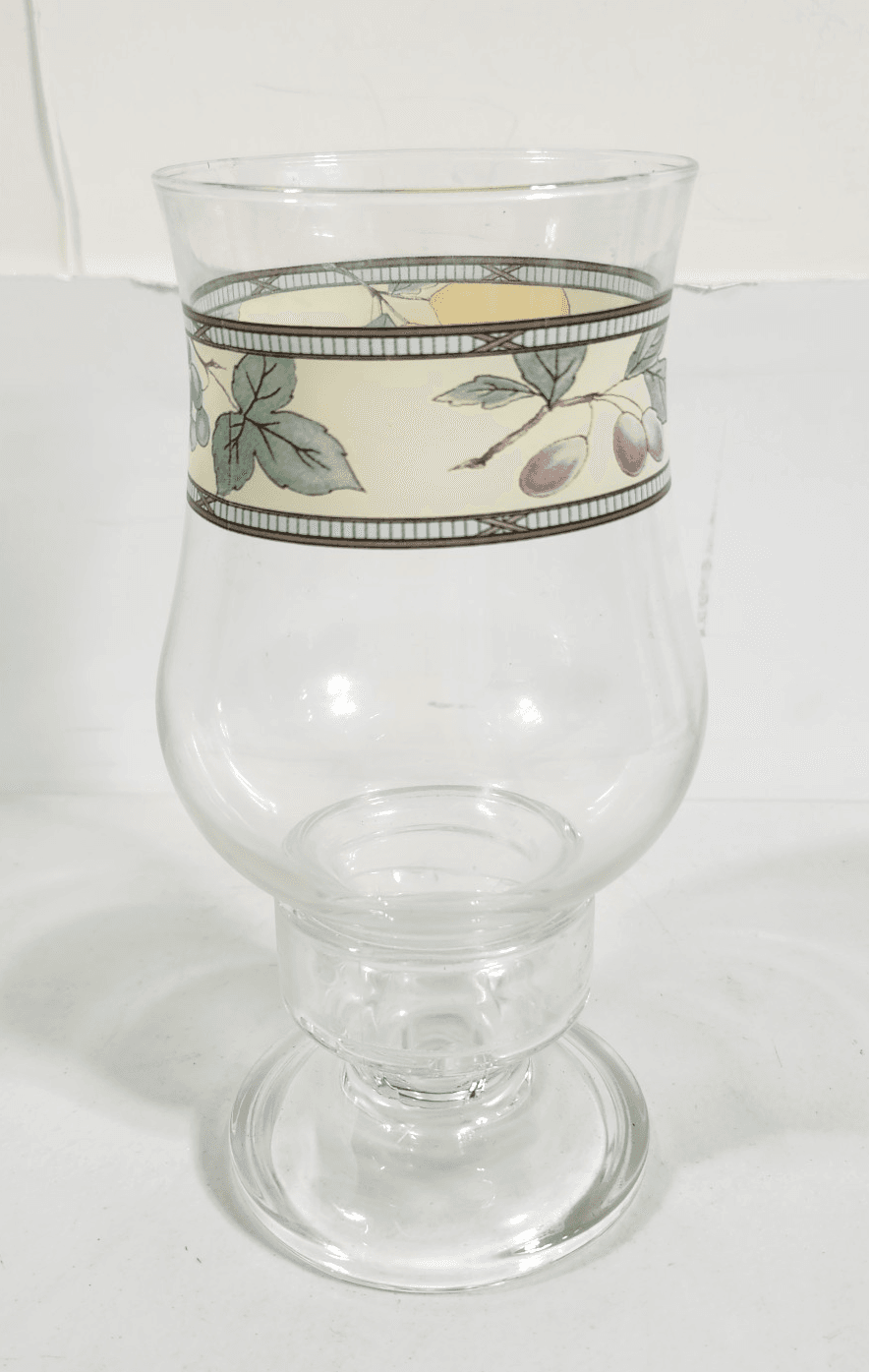 Mikasa Garden Harvest Glass Chimney Hurricane Candle Holder Home Decor - Thumbnail 3