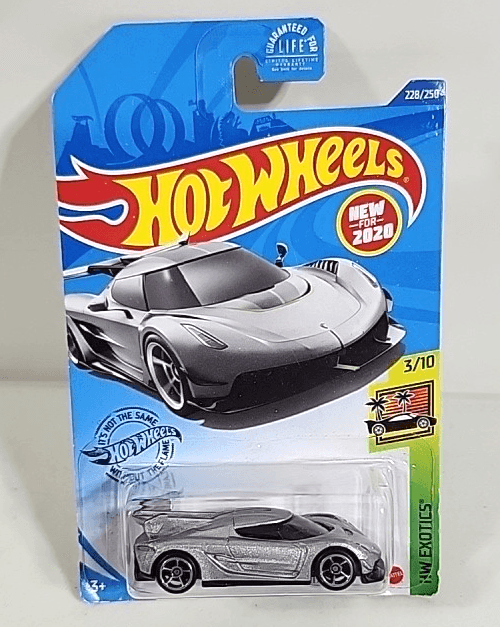 Hot Wheels 2020 Koenigsegg Jesko HW Exotics Silver Car 1/64 Toy Vehicle NEW - Thumbnail 6