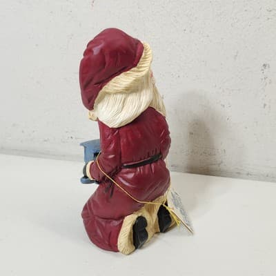Enesco World of Sinterklaas Santa Figure with Train Holiday Home Decor 8" - Thumbnail 8