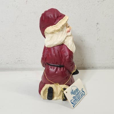 Enesco World of Sinterklaas Santa Figure with Train Holiday Home Decor 8" - Thumbnail 9