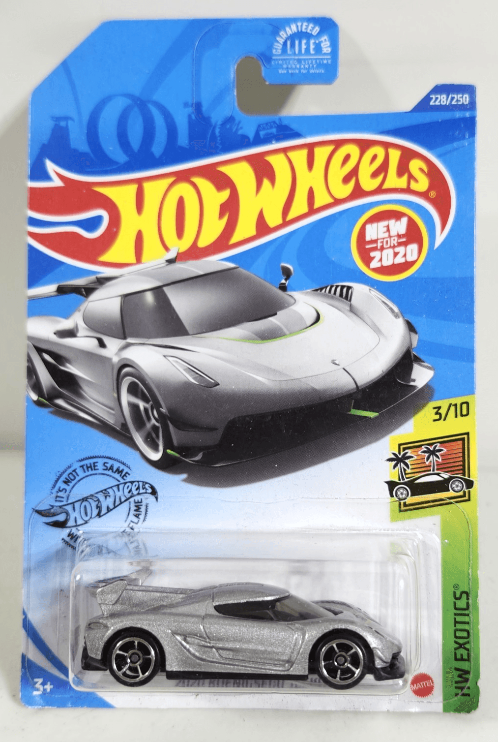 Hot Wheels 2020 Koenigsegg Jesko HW Exotics Silver Car 1/64 Toy Vehicle NEW
