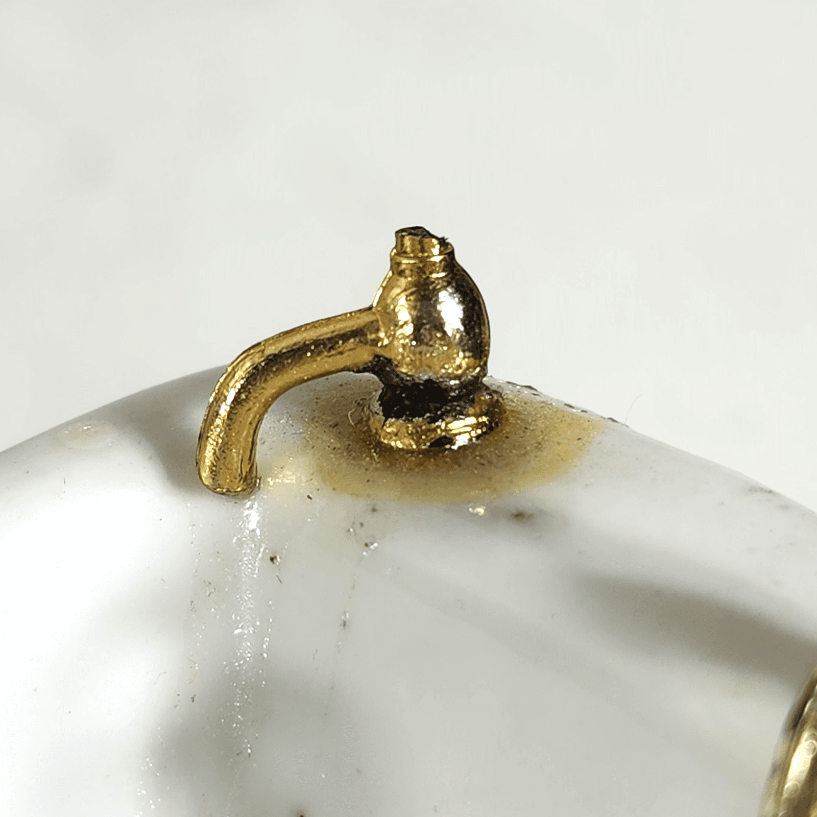 Vintage Clawfoot Dollhouse Bath Tub Bathroom Furniture Ceramic - Thumbnail 9