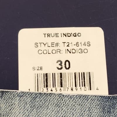 True Indigo Men's 30 Jean Shorts Blue Distressed Denim Hip Hop NEW - Thumbnail 7