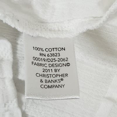 Christopher And Banks Women’s White Button-Up Blouse Size X Shirt Top - Thumbnail 8