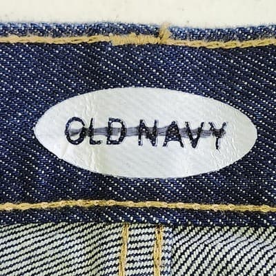 Old Navy Women's Jeans Size 8 High Rise Blue Denim Straight Raw Hem NEW - Thumbnail 7