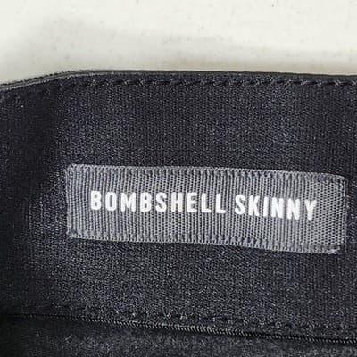 Torrid Jeans Womens 18S Black Denim Bombshell Skinny Premium Stretch Distressed - Thumbnail 8