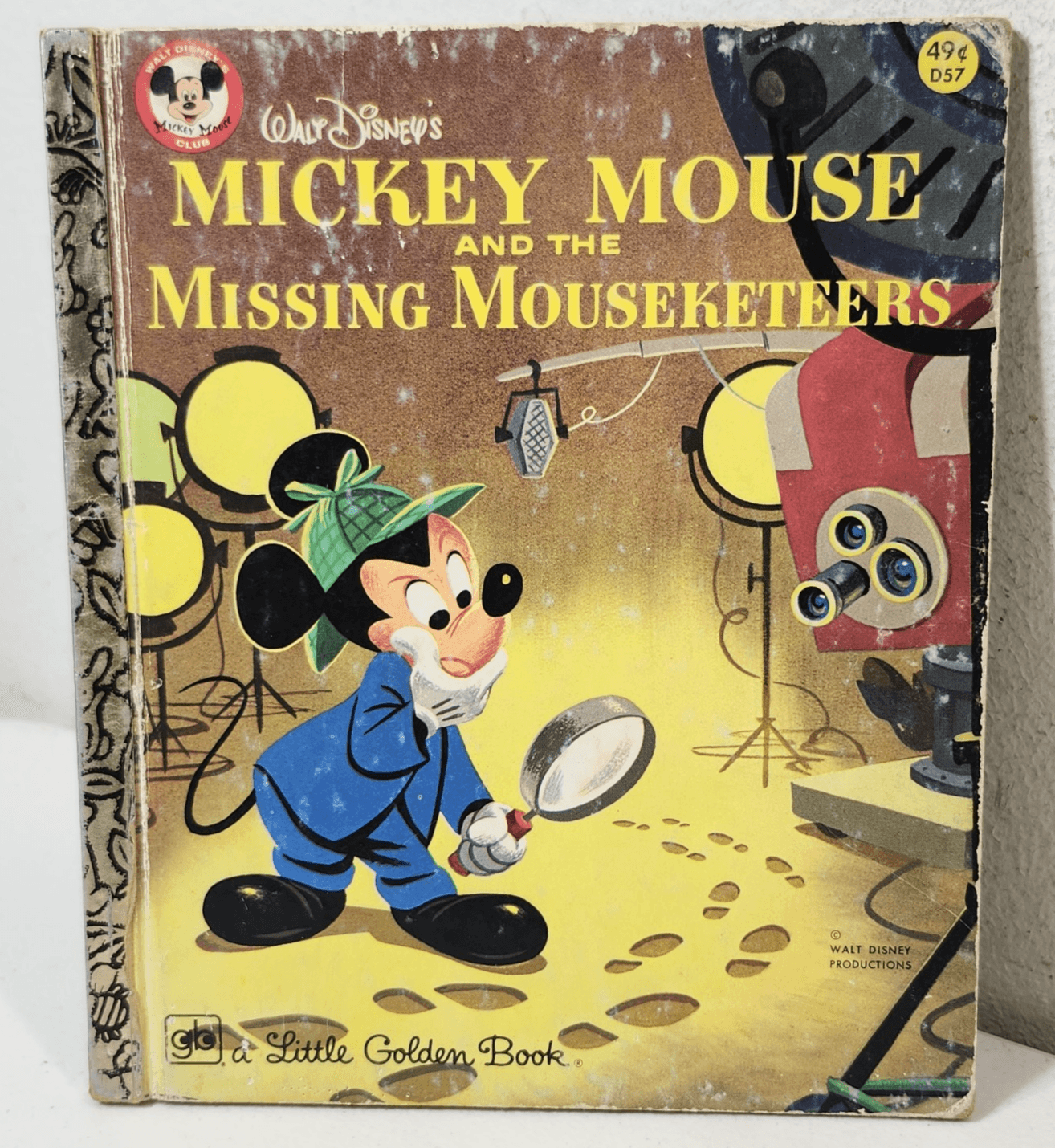 Little Golden Book #D57 Mickey Mouse and the Missing Mouseketeers 1975