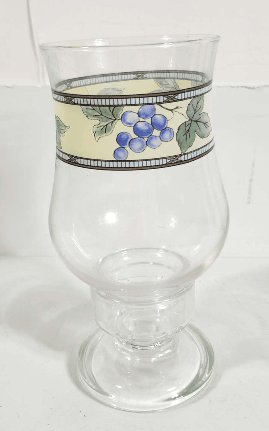 Mikasa Garden Harvest Glass Chimney Hurricane Candle Holder Home Decor - Thumbnail 2