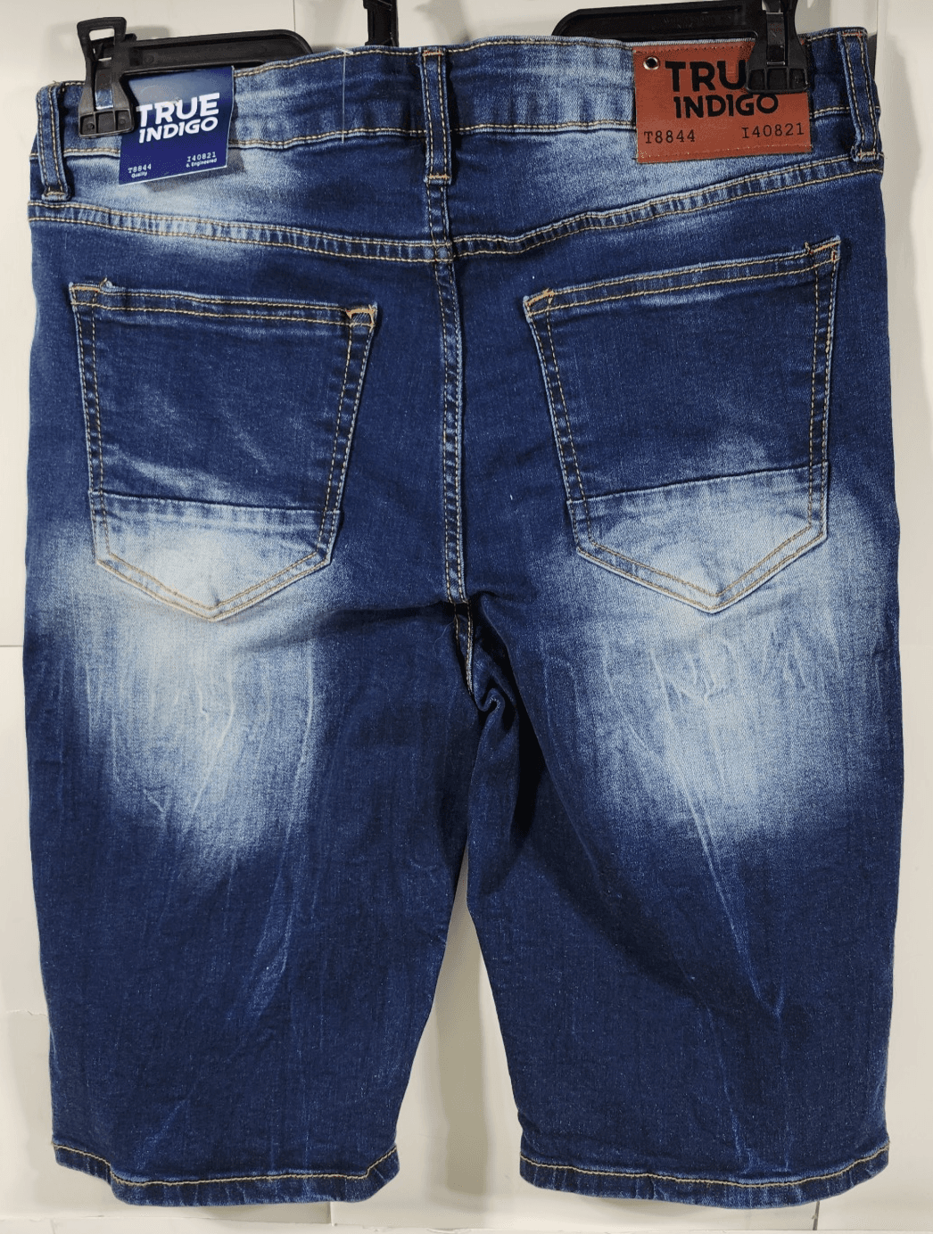 True Indigo Men's 30 Jean Shorts Blue Distressed Denim Hip Hop NEW - Thumbnail 6