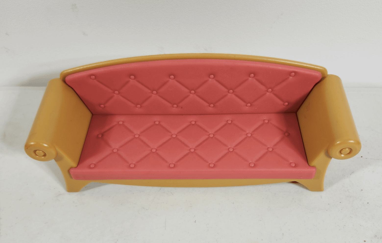 Vintage Little Tikes Grand Mansion Couch Dollhouse Sofa Living Room Furniture - Thumbnail 2