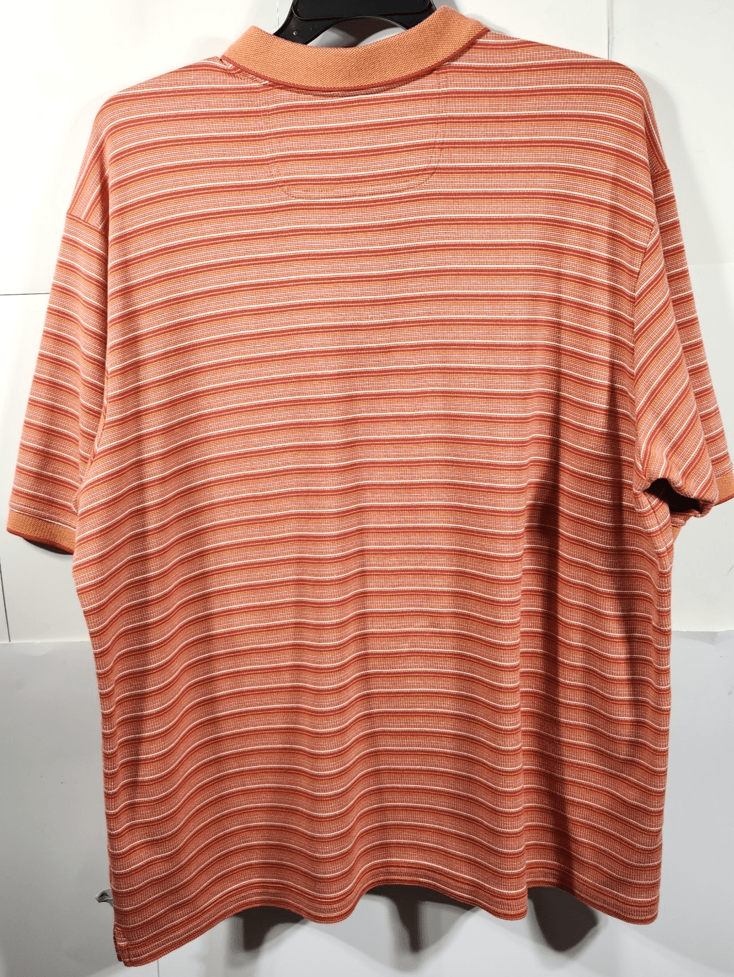 Tommy Bahama Mens Polo Shirt Size 2XL Orange Striped Short Sleeve - Thumbnail 6