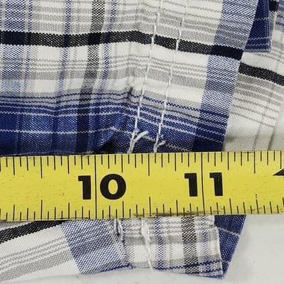 Lee Dungarees Men's Shorts Size 30 Cargo Blue Plaid Hiking Outdoor Dadcore - Thumbnail 3