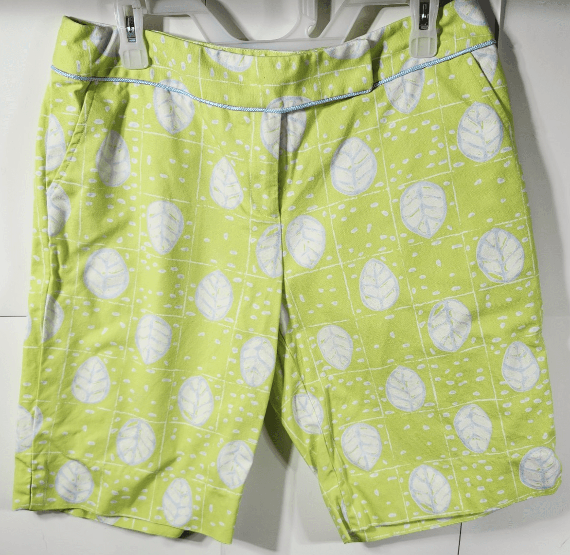 Vintage Clare Hare Women's Shorts Size 12 Green Made In USA - Thumbnail 5