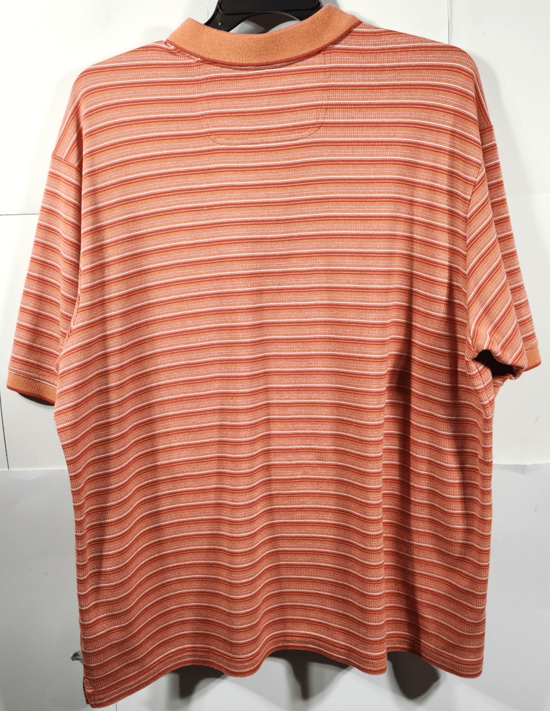 Tommy Bahama Mens Polo Shirt Size 2XL Orange Striped Short Sleeve - Thumbnail 4