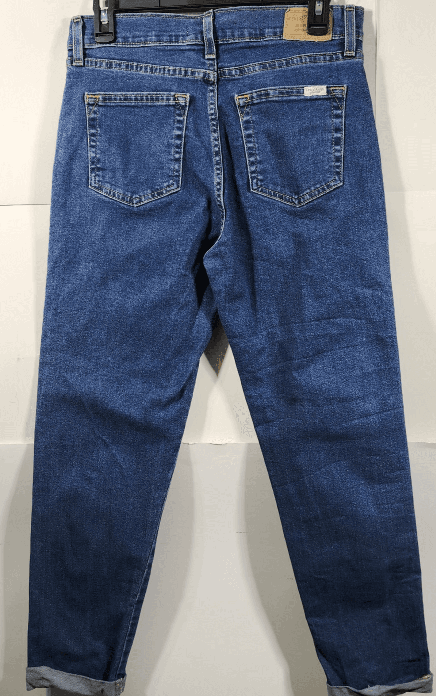 Levis Jeans Womens 2 Heritage Blue Mid Rise Boyfriend Denim Pants - Thumbnail 6