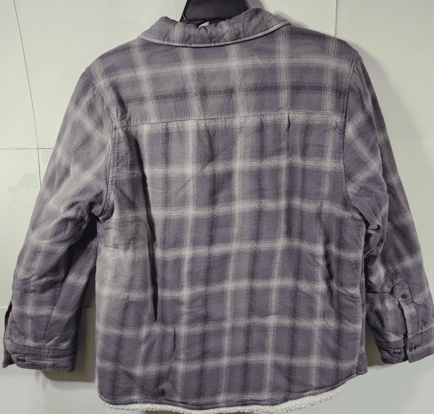 Urban Pipeline Men's Heavyweight Plaid Shirt Jacket Size L Gray Long Sleeve - Thumbnail 6
