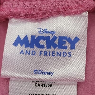 Disney Women's XS Shorts Pink Embroidered Minnie Mouse W/Pockets NEW - Thumbnail 7