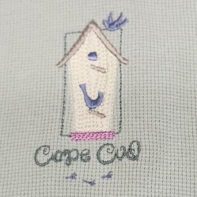 Cuffy's of Cape Cod Sweater Women's Size XL Green Button Up Embroidered - Thumbnail 7