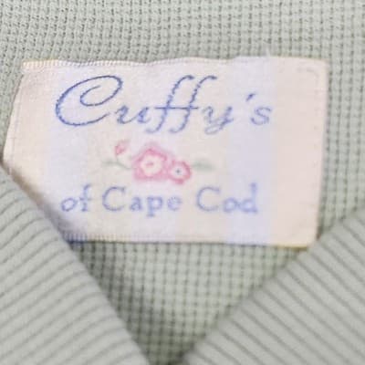Cuffy's of Cape Cod Sweater Women's Size XL Green Button Up Embroidered - Thumbnail 8