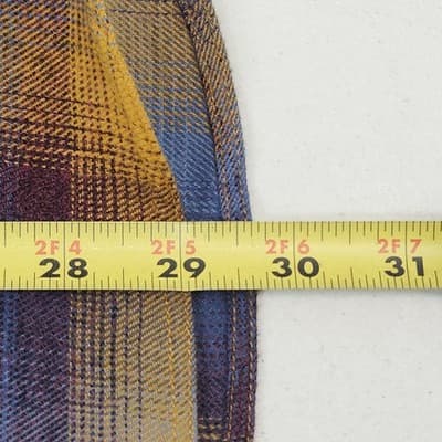 Treasure & Bond Men's Plaid Flannel Trim Fit Shirt Soft Size Small - Thumbnail 3